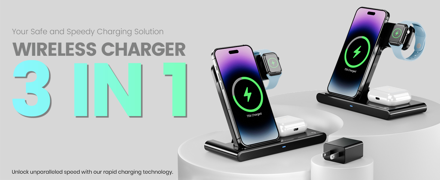 iphone watch charger station