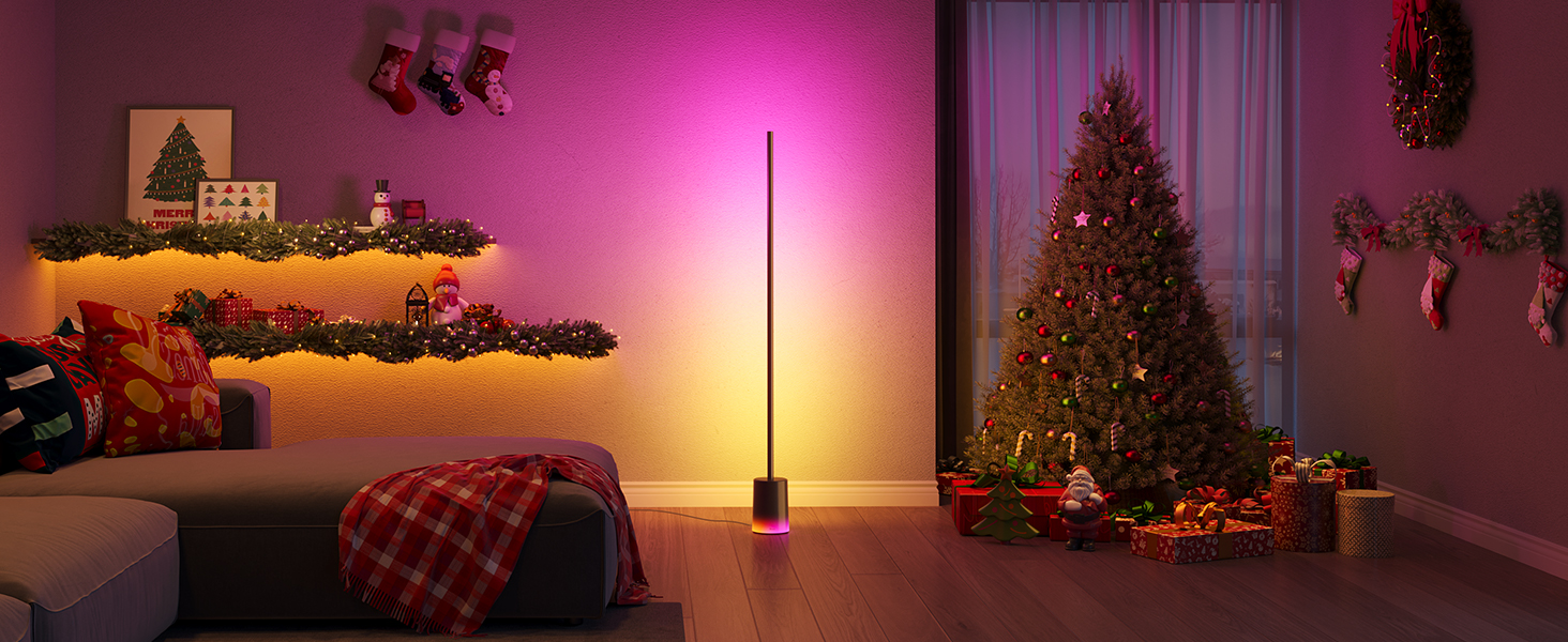 Enjoy an Immersive Christmas with the govee floor lamp 2