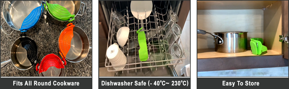 clip on strainer
