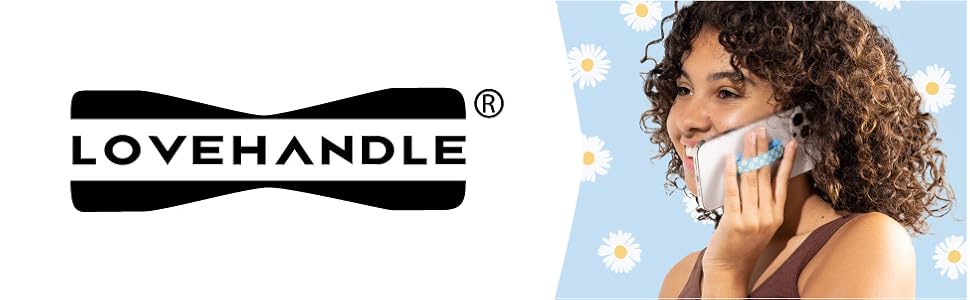 LoveHandle, Original, Slim Design, Pocket, Gift, Universal, Adhesive Adapter, Comfortable Elastic